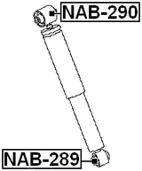NAB-290 - BUSHING, REAR SHOCK ABSORBER