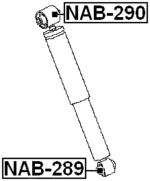 NAB-290 - BUSHING, REAR SHOCK ABSORBER