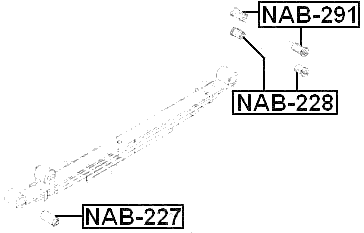 NAB-291 - REAR LEAF SPRING BUSHING