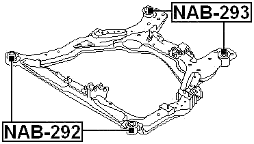 NAB-292 - SUBFRAME FRONT BUSHING