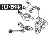 NAB-295 - BUSHING, REAR TRANSVERSE ARM