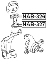 NAB-326 - SMALL BUSHING, FRONT UPPER CONTROL ARM