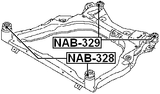 NAB-328 - SUBFRAME FRONT BUSHING