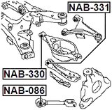 NAB-331 - REAR TRANSVERSE ROD BUSHING