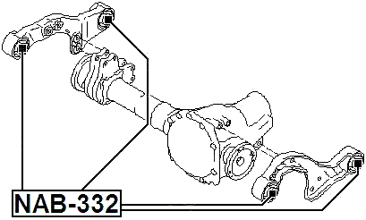 NAB-332 - DIFFERENTIAL MOUNT BUSHING