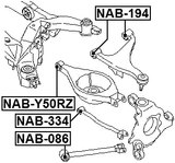 NAB-334 - REAR TRANSVERSE ROD BUSHING