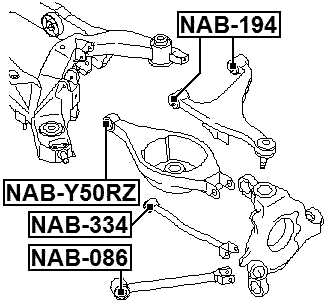 NAB-334 - REAR TRANSVERSE ROD BUSHING