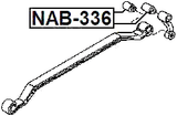 NAB-336 - REAR LEAF SPRING BUSHING