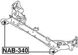 NAB-340 - REAR CROSSMEMBER BUSHING