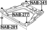 NAB-341 - SUBFRAME REAR BUSHING