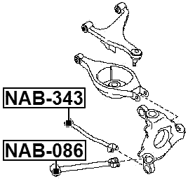 NAB-343 - REAR TRANSVERSE ROD BUSHING
