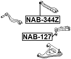 NAB-344Z - REAR ARM BUSHING