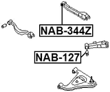 NAB-344Z - REAR ARM BUSHING