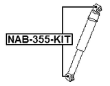 NAB-355-KIT - BUSHING KIT, REAR SHOCK ABSORBER