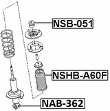 NAB-362 - FRONT SHOCK ABSORBER BUSHING
