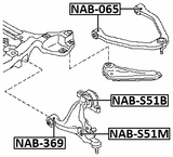 NAB-369 - BUSHING, FRONT LOWER CONTROL ARM