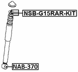 NAB-370 - BUSHING, REAR SHOCK ABSORBER