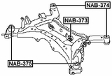 NAB-374 - REAR CROSSMEMBER BUSHING