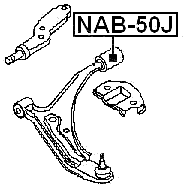 NAB-50J - REAR BUSHING, FRONT CONTROL ARM
