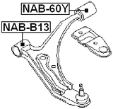 NAB-60Y - REAR BUSHING, FRONT CONTROL ARM