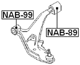 NAB-89 - REAR BUSHING, FRONT CONTROL ARM