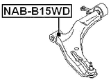 NAB-B15WD - FRONT BUSHING, FRONT CONTROL ARM