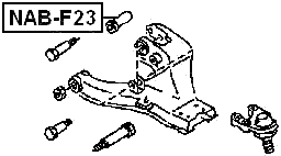 NAB-F23 - BUSHING, FRONT LOWER CONTROL ARM