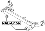 NAB-G15R - REAR CROSSMEMBER BUSHING
