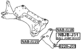 NAB-J11B - REAR BUSHING, FRONT CONTROL ARM