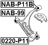 NAB-P11B - REAR BUSHING, FRONT LOWER CONTROL ARM