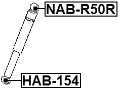 NAB-R50R - BUSHING, REAR SHOCK ABSORBER