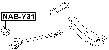 NAB-Y31 - FRONT ARM BUSHING (HYDRO)