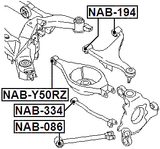 NAB-Y50RZ - REAR ARM BUSHING