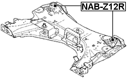 NAB-Z12R - SUBFRAME REAR BUSHING