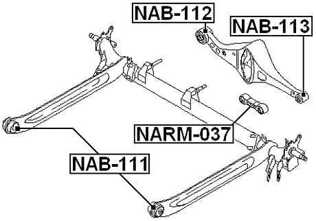 NARM-037 - REAR UPPER TRANSVERSE LINK