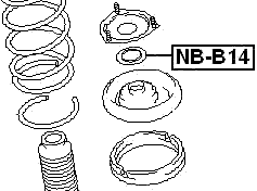 NB-B14 - FRONT SHOCK ABSORBER BEARING