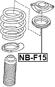 NB-F15 - FRONT SHOCK ABSORBER BEARING