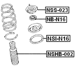 NB-N16 - FRONT SHOCK ABSORBER BEARING
