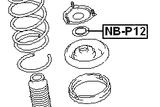 NB-P12 - FRONT SHOCK ABSORBER BEARING