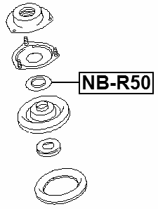 NB-R50 - FRONT SHOCK ABSORBER BEARING