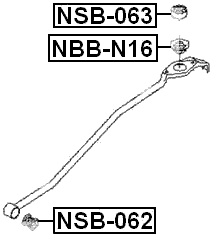 NBB-N16 - BOOT CONTROL ROD 29X22X12.6