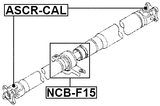 NCB-F15 - DRIVE SHAFT BEARING (REPAIR KIT)