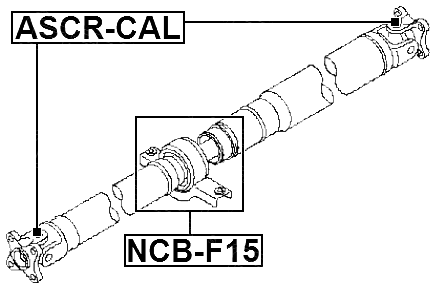 NCB-F15 - DRIVE SHAFT BEARING (REPAIR KIT)