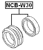 NCB-W30 - DRIVE SHAFT BEARING