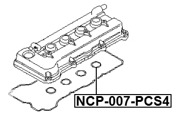 NCP-007-PCS4 - SEAL RING, SPARK PLUG TUBE KIT