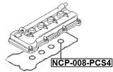 NCP-008-PCS4 - SEAL RING, SPARK PLUG TUBE KIT PCS 4