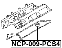 NCP-009-PCS4 - SEAL RING, SPARK PLUG TUBE KIT PCS 4