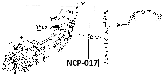 NCP-017 - INJECTOR OIL SEAL