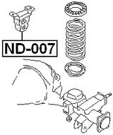 ND-007 - REAR SHOCK ABSORBER JOUNCE BUMPER