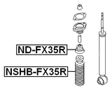 ND-FX35R - REAR SHOCK ABSORBER JOUNCE BUMPER